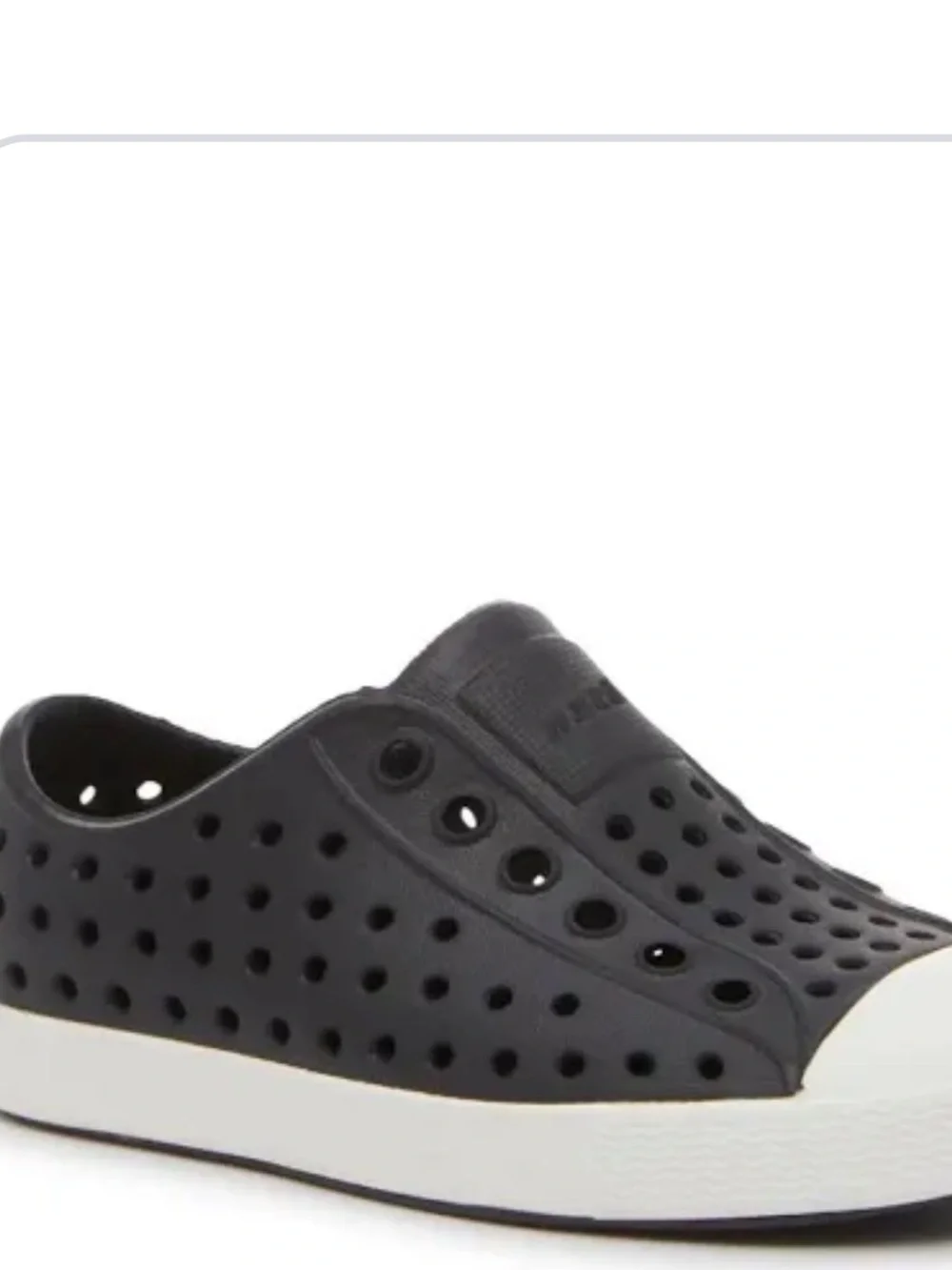 Native Jefferson kids C5 water shoes jiffy black/shell white NWT